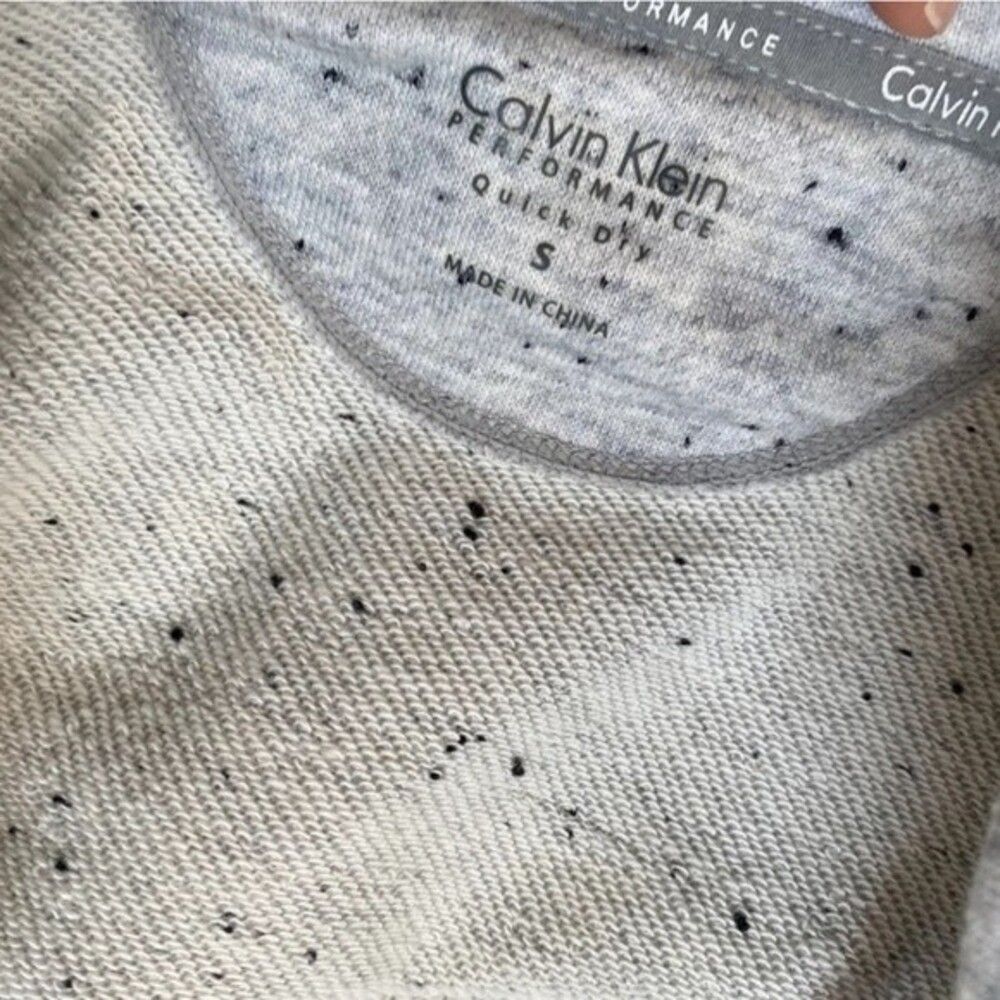 Calvin Klein Performance Top Women’s Quick Dry Heather Gray 3/4 Sleeve Sz Small - Picture 10 of 11